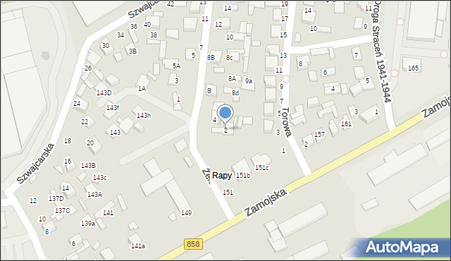 Biłgoraj, Żelezika-Studenta Henryka, 2, mapa Biłgoraj