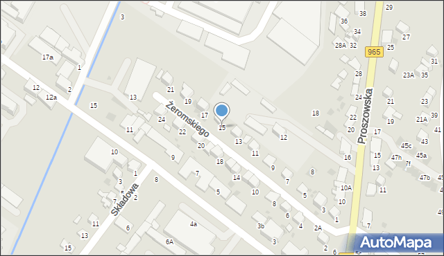 Bochnia, Żeromskiego Stefana, 15, mapa Bochni