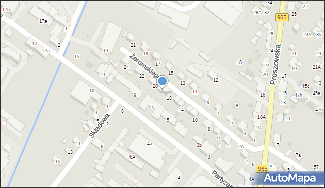 Bochnia, Żeromskiego Stefana, 18a, mapa Bochni