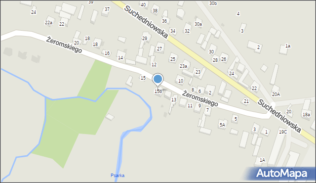 Bodzentyn, Żeromskiego Stefana, 15b, mapa Bodzentyn