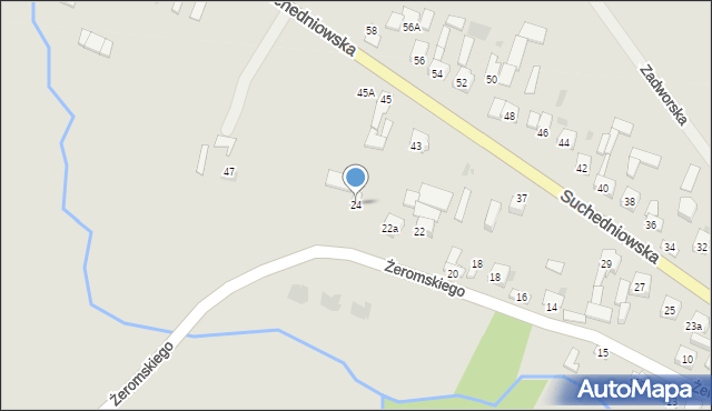 Bodzentyn, Żeromskiego Stefana, 24, mapa Bodzentyn