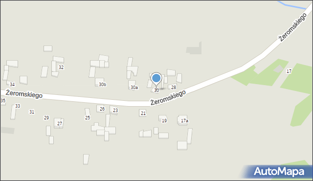 Bodzentyn, Żeromskiego Stefana, 30, mapa Bodzentyn