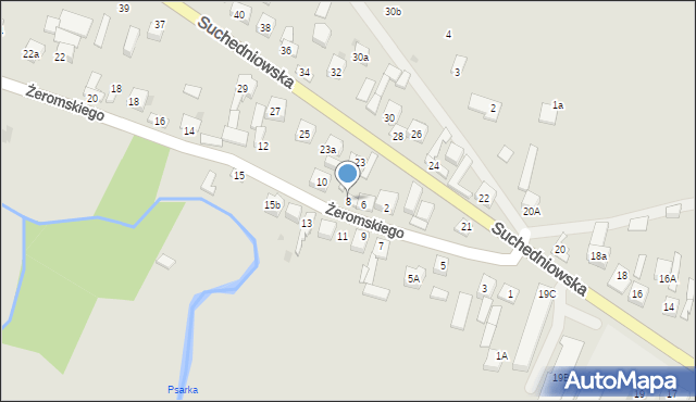 Bodzentyn, Żeromskiego Stefana, 8, mapa Bodzentyn