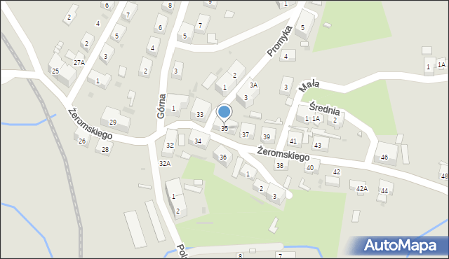 Boguszów-Gorce, Żeromskiego Stefana, 35, mapa Boguszów-Gorce