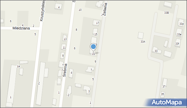 Bojano, Żeliwna, 11, mapa Bojano