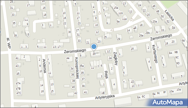 Bolesławiec, Żeromskiego Stefana, 10, mapa Bolesławca