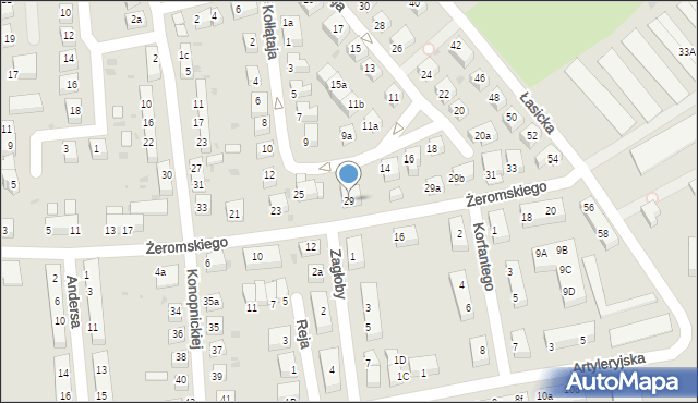 Bolesławiec, Żeromskiego Stefana, 29, mapa Bolesławca