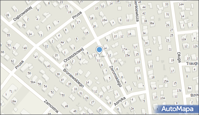 Bolszewo, Żeromskiego Stefana, 11a, mapa Bolszewo