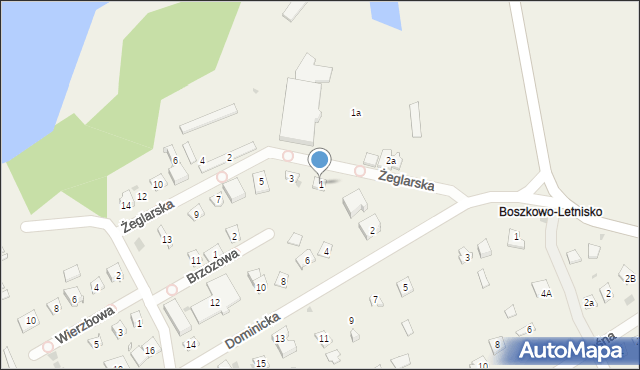 Boszkowo-Letnisko, Żeglarska, 1, mapa Boszkowo-Letnisko