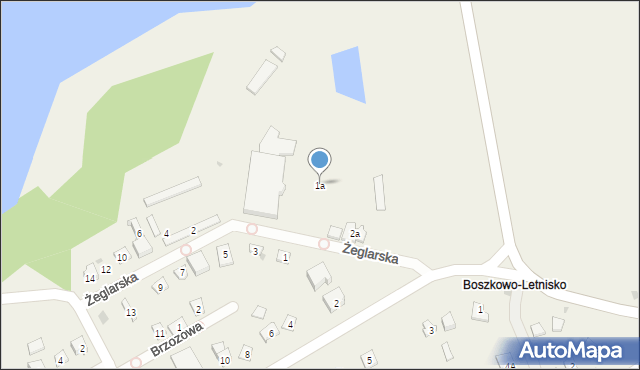 Boszkowo-Letnisko, Żeglarska, 1a, mapa Boszkowo-Letnisko