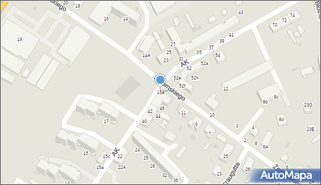 Braniewo, Żeromskiego Stefana, 13a, mapa Braniewo