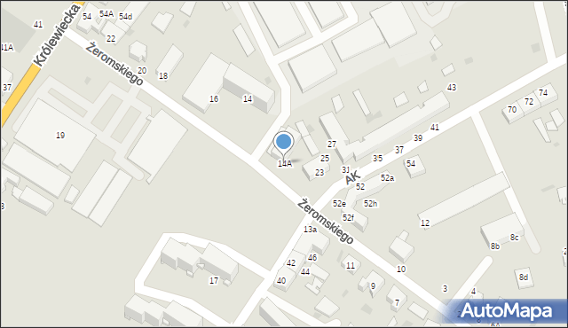 Braniewo, Żeromskiego Stefana, 14A, mapa Braniewo