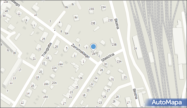 Braniewo, Żeromskiego Stefana, 2A, mapa Braniewo
