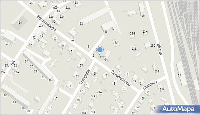 Braniewo, Żeromskiego Stefana, 8, mapa Braniewo