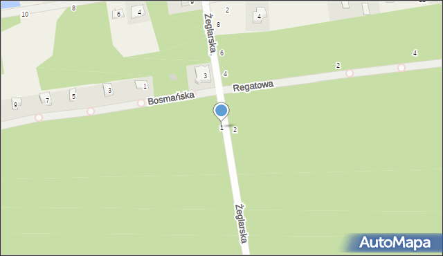 Bronisławów, Żeglarska, 1, mapa Bronisławów