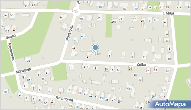 Bukowno, Zelka Bolesława, ks., 3, mapa Bukowno