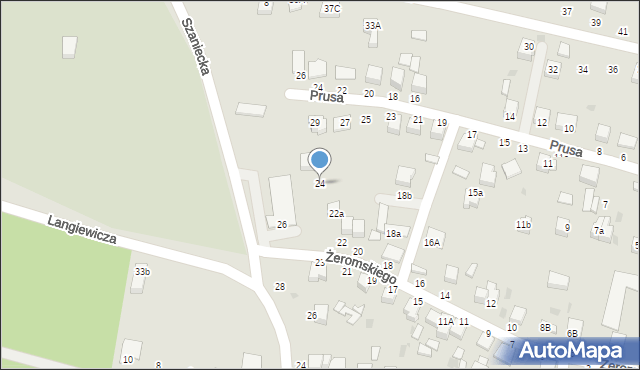 Busko-Zdrój, Żeromskiego Stefana, 24, mapa Busko-Zdrój