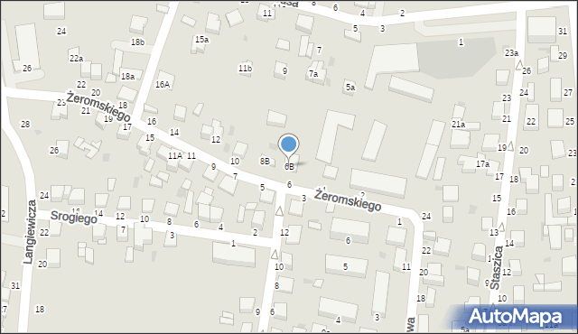 Busko-Zdrój, Żeromskiego Stefana, 6B, mapa Busko-Zdrój