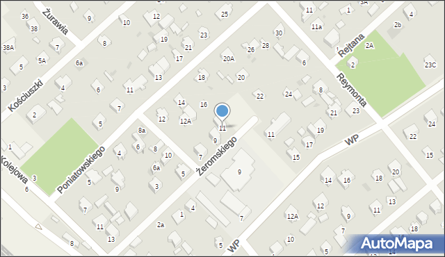 Celestynów, Żeromskiego Stefana, 11, mapa Celestynów