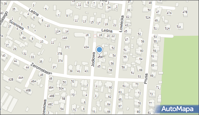 Chełm, Żeromskiego Stefana, 45A, mapa Chełma