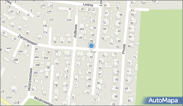 Chełm, Żeromskiego Stefana, 66, mapa Chełma