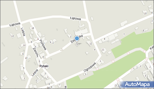 Chełmno, Żeglarska, 1, mapa Chełmno