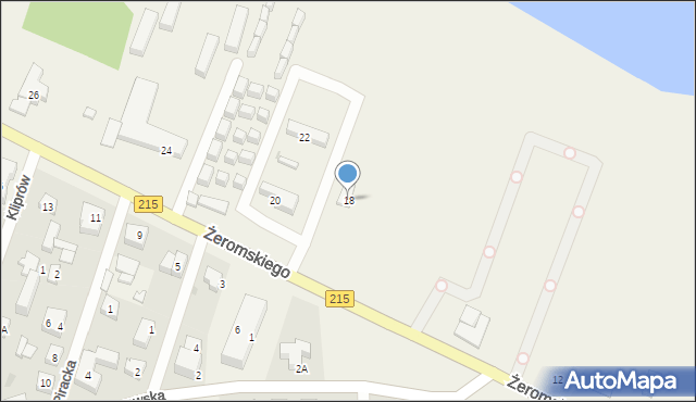 Chłapowo, Żeromskiego Stefana, 18, mapa Chłapowo