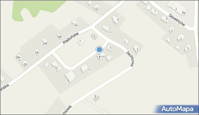 Chmielno, Żeglarska, 5, mapa Chmielno