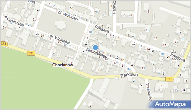 Chocianów, Żeromskiego Stefana, 6, mapa Chocianów