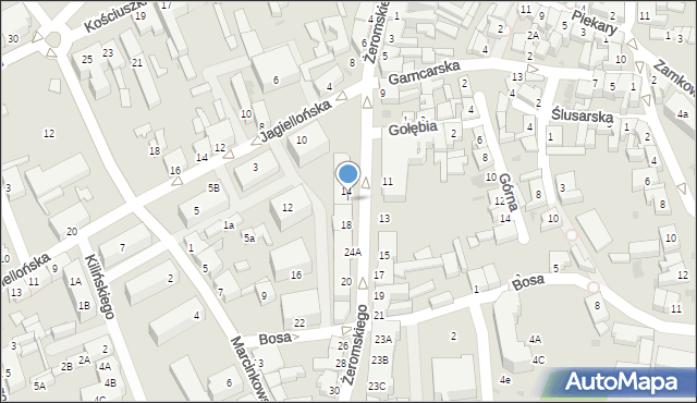 Chodzież, Żeromskiego Stefana, 14B, mapa Chodzież