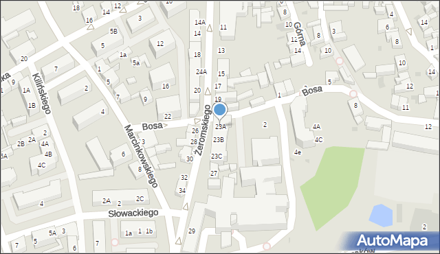 Chodzież, Żeromskiego Stefana, 23A, mapa Chodzież