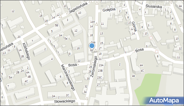 Chodzież, Żeromskiego Stefana, 24C, mapa Chodzież