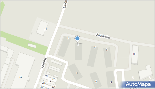 Chojnice, Żeglarska, 4, mapa Chojnic