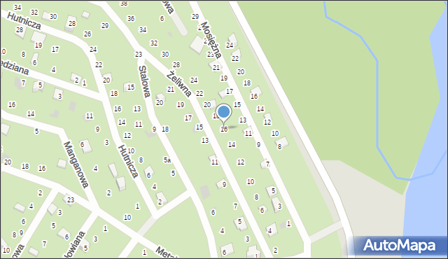 Chojnice, Żeliwna, 16, mapa Chojnic