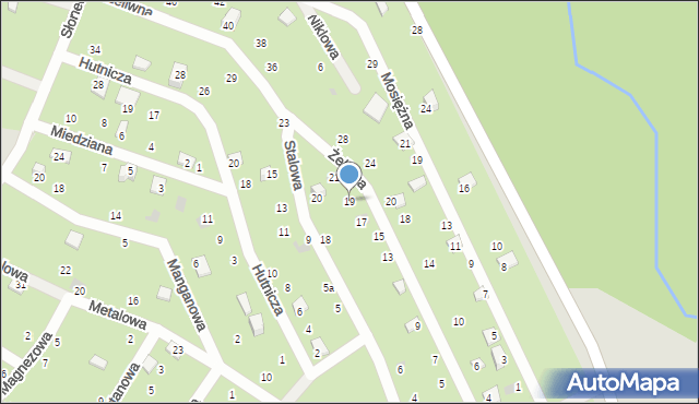 Chojnice, Żeliwna, 19, mapa Chojnic