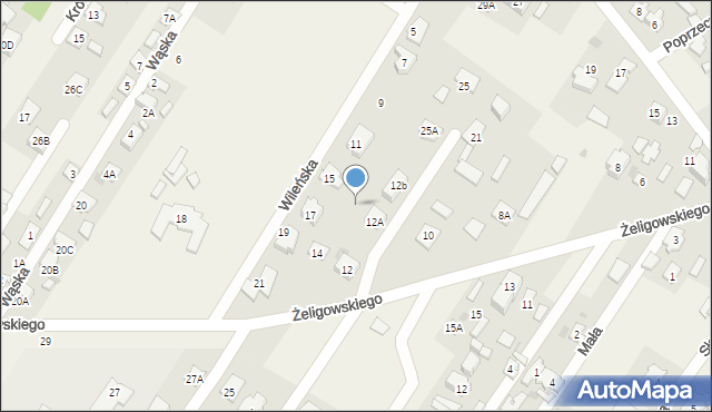 Chotomów, Żeligowskiego Lucjana, gen., 14b, mapa Chotomów