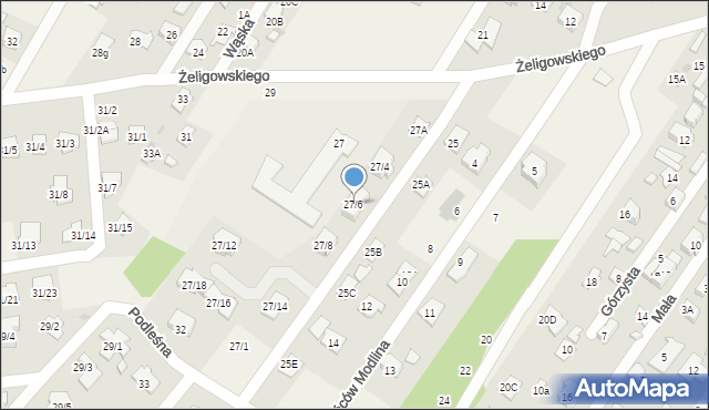 Chotomów, Żeligowskiego Lucjana, gen., 27/6, mapa Chotomów