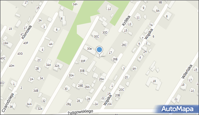 Chotomów, Żeligowskiego Lucjana, gen., 28c, mapa Chotomów