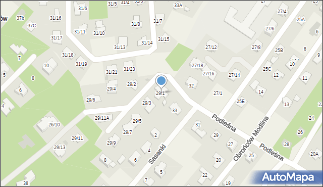 Chotomów, Żeligowskiego Lucjana, gen., 29/1, mapa Chotomów