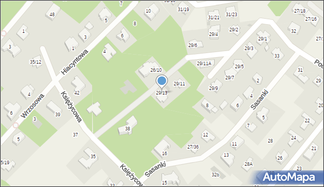 Chotomów, Żeligowskiego Lucjana, gen., 29/13, mapa Chotomów