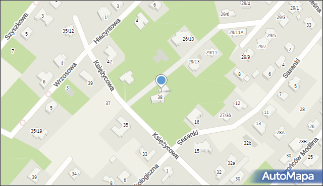 Chotomów, Żeligowskiego Lucjana, gen., 29/17, mapa Chotomów