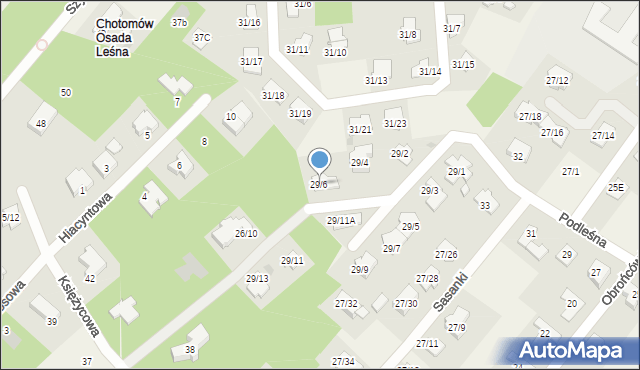 Chotomów, Żeligowskiego Lucjana, gen., 29/6, mapa Chotomów