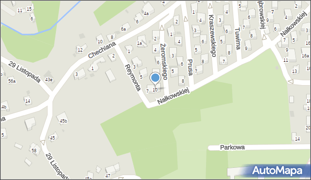 Chrzanów, Żeromskiego Stefana, 10, mapa Chrzanów