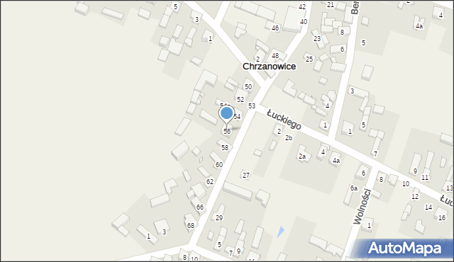 Chrzanowice, Żeromskiego Stefana, 56, mapa Chrzanowice