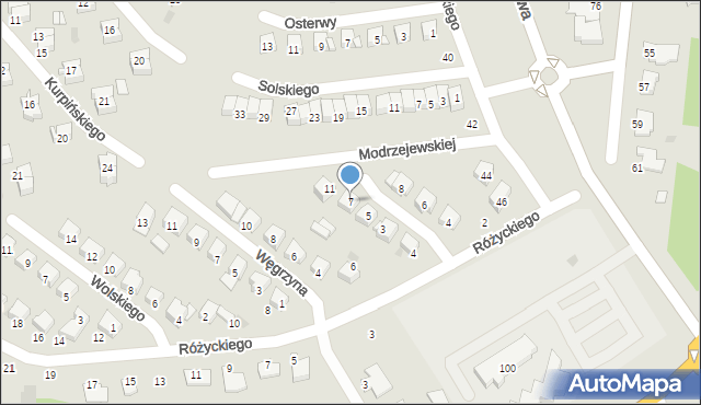 Ciechanów, Zelwerowicza Aleksandra, 7, mapa Ciechanów