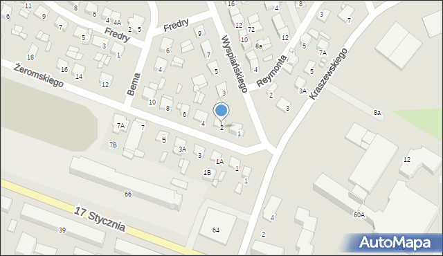 Ciechanów, Żeromskiego Stefana, 2, mapa Ciechanów