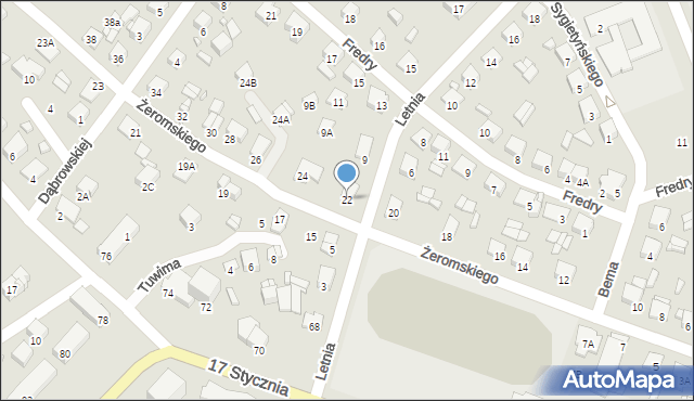 Ciechanów, Żeromskiego Stefana, 22, mapa Ciechanów