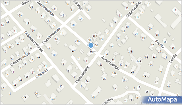 Ciechanów, Żeromskiego Stefana, 23, mapa Ciechanów