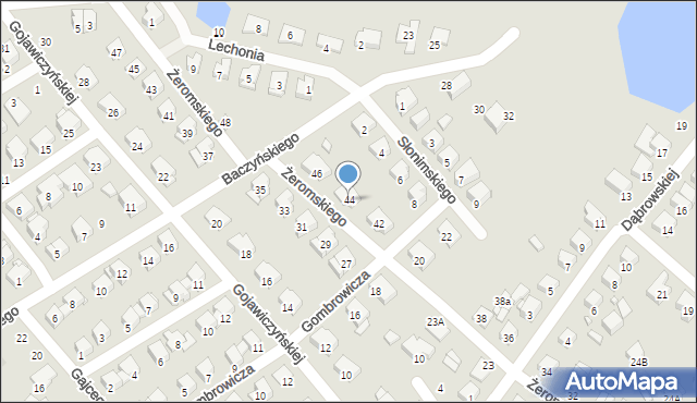 Ciechanów, Żeromskiego Stefana, 44, mapa Ciechanów