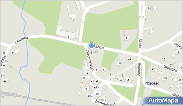 Ćmielów, Żeromskiego Stefana, 1, mapa Ćmielów